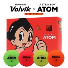볼빅 ATOM 무광컬러 12구 2피스 50개 인쇄무료