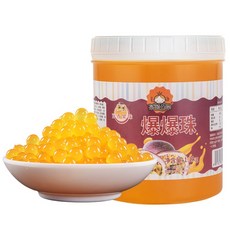 타카오펄 1.2kg 과일맛 밀크티펄 빙수 팝핑보바 버블티펄 칼라 토핑 딸기펄 음료 화이트펄, 패션후르츠펄, 1개, 1개입