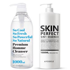 아요델 쏘쿨 쏘프레쉬 프리미엄 허브힐 남성청결제 1 000ml, 1세트, 2000ml - coolcleanzone