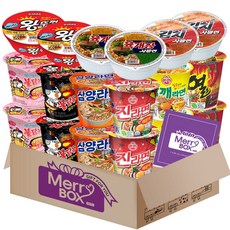 소컵라면18개세트(삼양x2+불닭볶음면x2+까르보불닭볶음면x2+진라면 매운맛x2+열x2+참깨x2+미니왕뚜껑x2+육개장사발면x2+김치사발면x2)+메세지카드, 1개 1세트