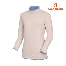 올포유 올포유 여성 포인트 하이넥 티셔츠 AWTHI5164-508_G