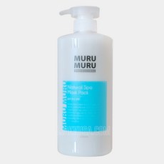 무루무루 네츄럴 스파 마스크팩 1000ml 손상모+두피관리 쿨링 트리트먼트, 1개, 1L - 무루