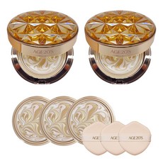 2025년 을사년 푸른뱀 에이지투웨니스 에이지20s팩트 로얄 골드 다이아 에디션 리프팅 에센스 커버 본품2개 리필3개, 1개, 21호