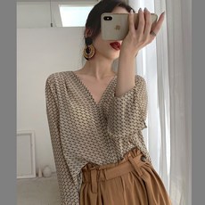로지 턴마인드 쉬폰 블라우스 (국내발송)