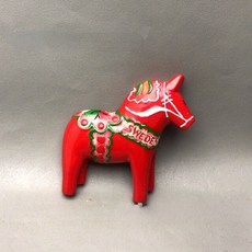 스웨덴 레드 호스 관광 3D 크리에이티브 레진 냉장고 기념품 홈 데코