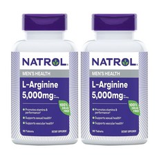 Natrol 나트롤 엘아르기닌 3000mg 90정 2개세트 NATROL L Arginine