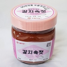 (이어도쇼핑) 제주 오름젓갈 갈치속젓갈 500g 1병, 1개