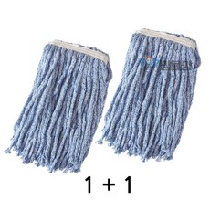 맘물상 마포대걸레 1+1=2장 대걸레 마포걸레 리필 교체형 극세사대걸레세트 상가걸레 학교걸레, 1set