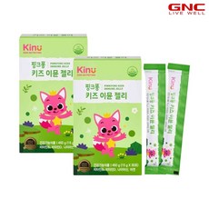 [GNC] 키누 핑크퐁 키즈 이뮨젤리 30일분 (15g x 30포) x 2개_56626x2, 2개, 단품, 450g