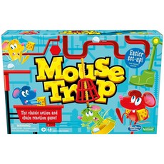 [2] Hasbro Gaming Mouse Trap 아동용 보드 게임 아동용 가족 보드 게임 이전 버전보다 쉬운 설치 2-4인용 어린이 게임 어린이 선물 만 6세 이상, Hasbro Gaming Mouse Trap 용 보드