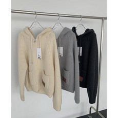 Arr아르 머핀 가디건 겨울 니트 집업 울 도톰 가디건 Wool 80% (2Color)