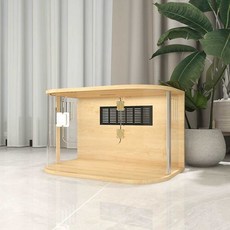 햄스터 투명 우드 하우스 용품 케이지 실내 놀이터 쉘터 이갈이장, 1개, 오크 50x29x30cm 기본 상자