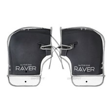 오토바이 겨울토시 RAVER 밸크로드토시 비닐커버 세트 방수커버 방한토시 겨울장갑 A형비닐커버 + 토시, 블랙