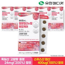 유한메디카 철분 엽산 엔 탑 헤모케어 60정x6개(12개월분), 60정, 6개