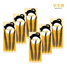 우주캣 리얼페더 천연 꿩털 꿩깃털 고양이 장난감, 18개