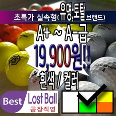 로스트볼 유명브랜드 실속형 혼합 A-급 19 000(원) 골프공, 1개, 30개, 흰색 - 스릭슨디바이드