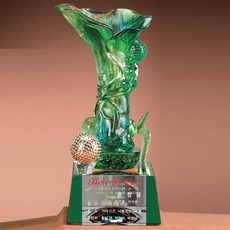 SC18229-2 크리스탈 트로피 골프 홀인원 싱글 이글패