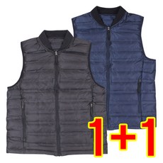 [원쁠원] 가을 겨울 가벼운 웰론 패딩조끼 경량 패딩조끼