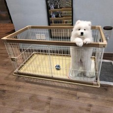 강아지울타리 강아지펜스 개는 개가 앨리스의 펜스를 설치 법 개 사육장 우리 중소형실, 01 S호 화이트 960L, 01 브랜드정품(비주얼 담당)