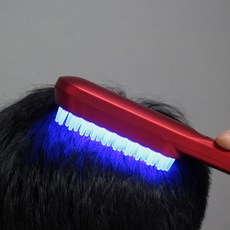 닥터콤 휴대용 셀프 두피마사지기 KC인증 지압봉 두피 진동안마기 3가지모드, 레드, 1개