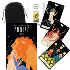 Kancharo 78 Zodiac Tarot Deck & Book Set] & 타로 카드 장 타로 점 [조디악 타로 데크 일본어 타로 카드
