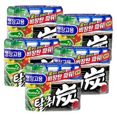 애경 홈즈탈취탄 냉장고용 탈취제, 140g, 5개