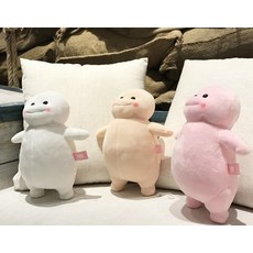 jiji 캐릭터 지방이 안고자는 애착 수면 봉제 인형 여아, 핑크, 38cm