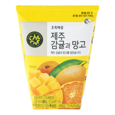 초록마을 제주감귤과 망고, 40개, 125ml