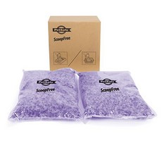 PetSafe ScoopFree Lavender Non Clumping Crystal Cat Li PetSafe ScoopFree 라벤더 덩어리지지 않는 크리스탈 고양이 모래 2, 1개, 4.49kg