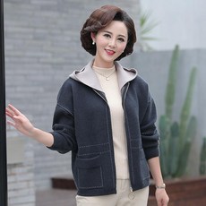 여성재킷 어머니는 봄과 가을 재킷 중년 가을과 겨울 스웨터 스웨터 탑 2020 새로운