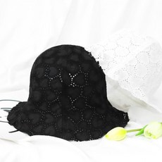 내추럴 하트펀칭 머리정리 여성벙거지 보냇모자 보냇스타일 보냇