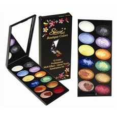 SHANY 프로페셔널 멀티 이펙트 벨벳 터치 아이섀도우 팔레트 24가지 색상, 1개