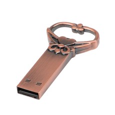 ZLD 소용량 메모리 스틱 레트로 썸 드라이브 펜 드라이브, 60x30x7mm, 청동, 아연 합금