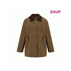 [엔터식스]SOUP 텍스쳐 블록 카라 오픈 클로징 점퍼SA9UJ92