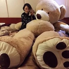 초대형 빅사이즈 곰인형 곰돌이 2m 화이트데이 선물, 라이트브라운, 1.3미터cm