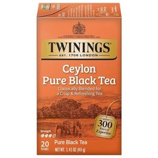 트와이닝 나이틀리 캄 디카페인 허브 티백 20개 6팩, 트와이닝 퓨어 우롱 Supplement, 20 Count (Pack of 6)
