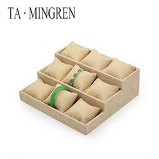 쥬얼리 팔찌 팔찌에 대한 린넨 베개 쿠션과 도매 패션 리넨 디스플레이 쥬얼리 트레이|보석 포장 & 디스플레이|