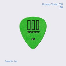 기타피크 일렉기타 통기타 피크 Dunlop 기타 피크 Tortex TIII 462R Plectrum Mediator 0.88-1.5mm 베이스, 01 0.88 mm