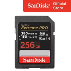 샌디스크 Extreme PRO SD Card V60 USH-II U3 SDXEP, 256GB