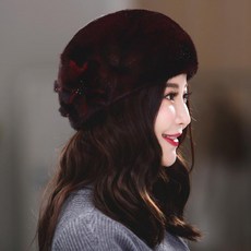 밍크모자 털모자 새로운 밍크 모피 모자 여성 겨울 따뜻한 귀 보호 전체 밍크 모피 모자 여성 겨울 밍크 모피 베레모