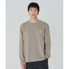 스노우피크어패럴 S23FMTTL12 테크 레터링 긴팔 티셔츠 Khaki Gray S23FMTTL12KG