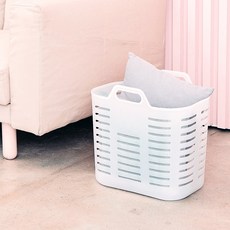 [JAJU/자주] 텐더 세탁 바구니_화이트, 화이트, 1개