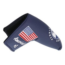 SEACLOUD Scotty Cameron 블루 페블 비치 골프 헤드 커버 퍼터 블레이드 미국 국기132925, Blue, 1개, 1개