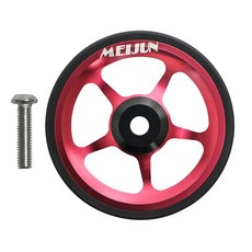 JC 60mm 자전거 Brompton 수송 빨강 바퀴