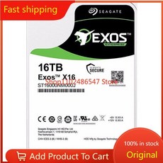 엔터프라이즈 내장 하드 드라이브 HDD ST16000NM000J Exos X18 16TB SATA 6 Gbs, 1개 - st16000nm000j