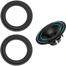 2pcs 4인치 스피커 폼 서라운드 수리 키트 90mm 천공 고무 엣지 링 교체 부품 DIY, 2pcs 4인치 스피커 폼 서라운드 수리 키트, 90m