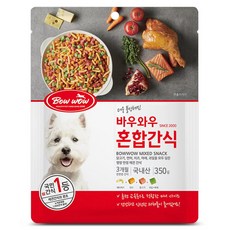 바우와우 혼합 강아지 간식 350g, 10개 - 바우와우혼합간식