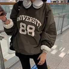 아셀 브이넥 라운드넥 패딩 맨투맨