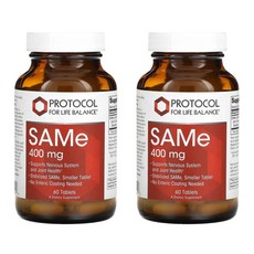 프로토콜 SAMe 400 mg SAM-e 60정 (2개), 2개