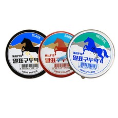 말표 가정용 구두약 무색 갈색 검정색 40g 1개 구두관리 광택제 구두광택 가죽보호 고체구두약, 검정